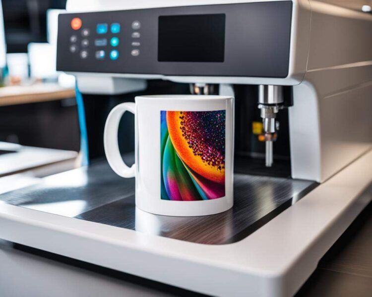 impresión por sublimación de una taza